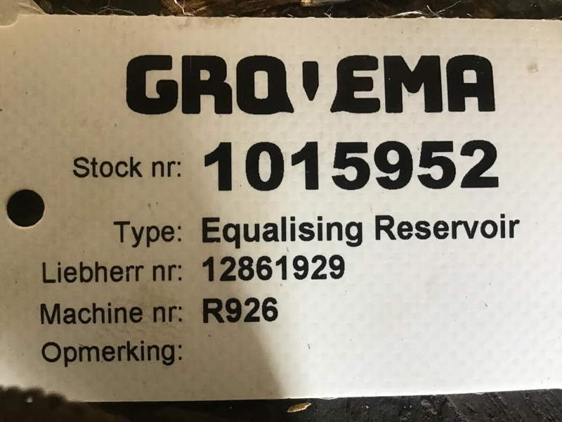 Liebherr Equalising Reservoir - Expansion tank: picture 1 Liebherr Equalising Reservoir - Expansion tank: picture 1