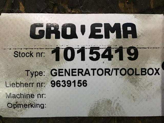 Liebherr Holder for generator/toolbox - Battery: picture 2 Liebherr Holder for generator/toolbox - Battery: picture 2