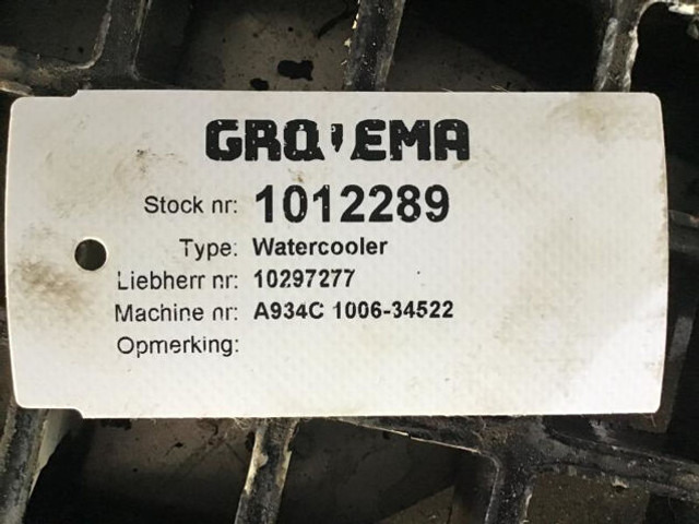 Liebherr Watercooler - Intercooler: picture 4 Liebherr Watercooler - Intercooler: picture 4