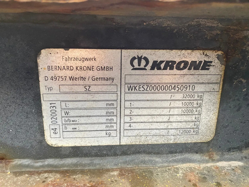 Container transporter/ Swap body semi-trailer Krone SZ / 20 FT Container Chassis / BPW: picture 9