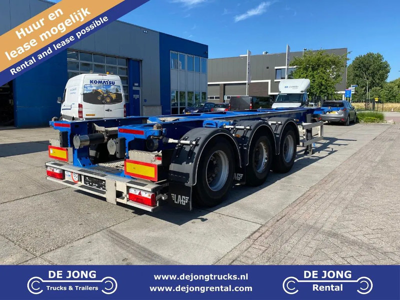 Container transporter/ Swap body semi-trailer LAG 20-30 FT Tank Chassis / BPW + Disc: picture 1