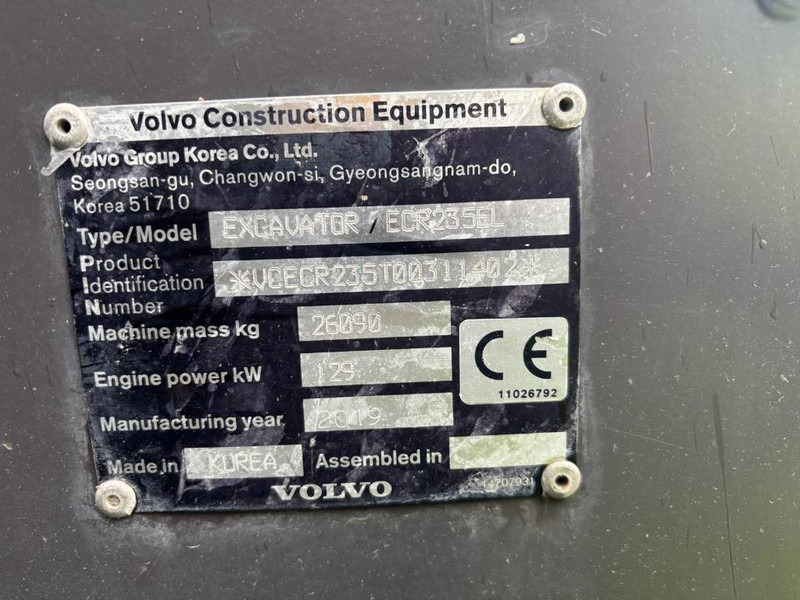 Volvo ECR 235EL - Crawler excavator: picture 5 Volvo ECR 235EL - Crawler excavator: picture 5