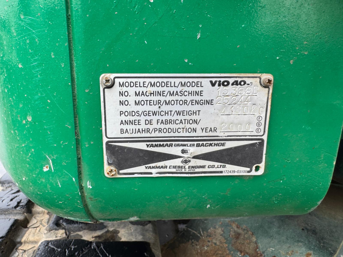 Crawler excavator YANMAR Vio 40V 3x Schaufeln: picture 11