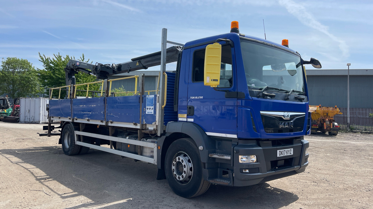 Man TGM 18.290 - Dropside/ Flatbed truck, Crane truck: picture 1 Man TGM 18.290 - Dropside/ Flatbed truck, Crane truck: picture 1