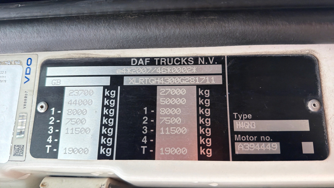 Tractor unit DAF XF 530: picture 15 Tractor unit DAF XF 530: picture 15