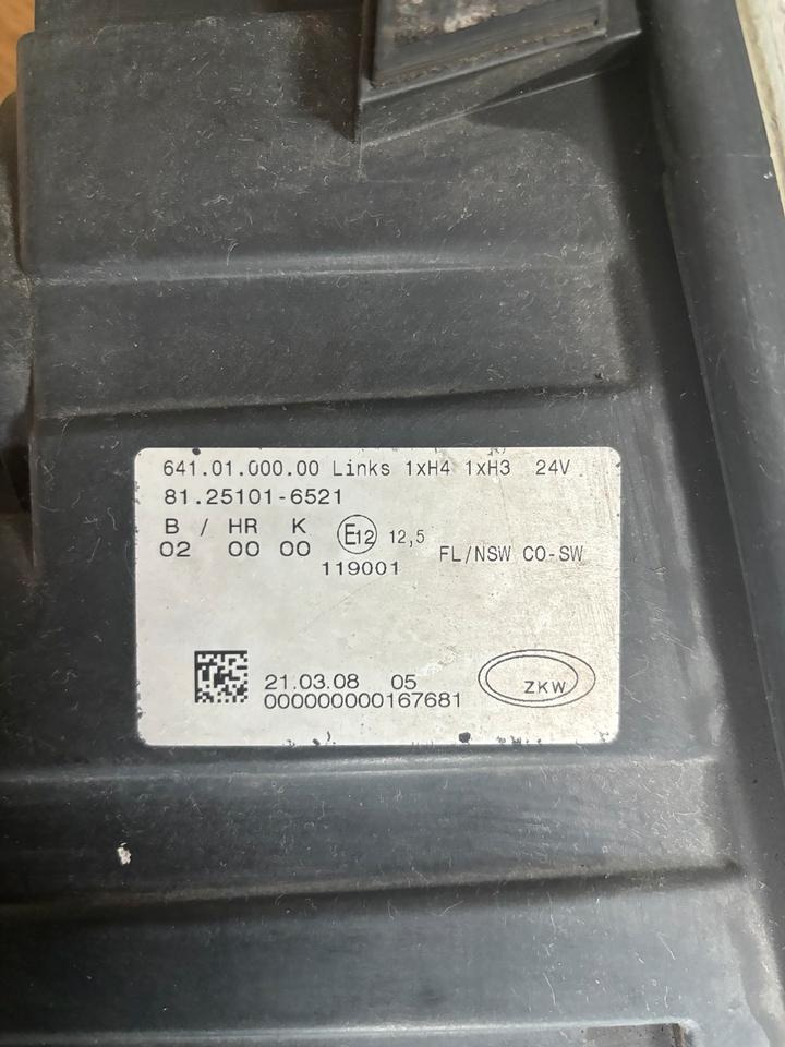 MAN TGX/TGS Nebelscheinwerfer Links 81.25101-6521 - Fog light for Truck: picture 4 MAN TGX/TGS Nebelscheinwerfer Links 81.25101-6521 - Fog light for Truck: picture 4