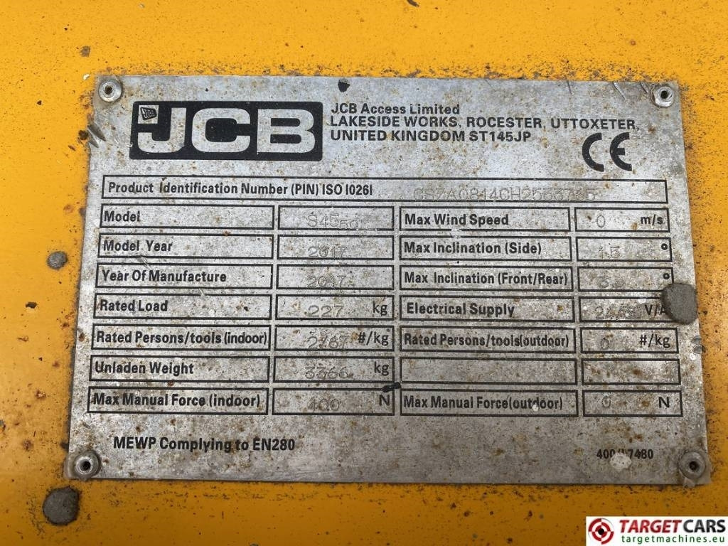 Scissor lift JCB S4550E Electric Scissor Work Lift 1580cm: picture 10