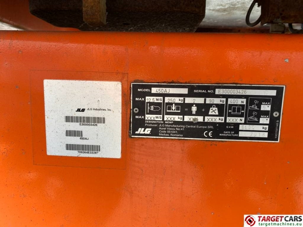 JLG 450AJ Articulated 4x4 Diesel Boom Work Lift 1572cm  on lease JLG 450AJ Articulated 4x4 Diesel Boom Work Lift 1572cm: picture 34 JLG 450AJ Articulated 4x4 Diesel Boom Work Lift 1572cm  on lease JLG 450AJ Articulated 4x4 Diesel Boom Work Lift 1572cm: picture 34