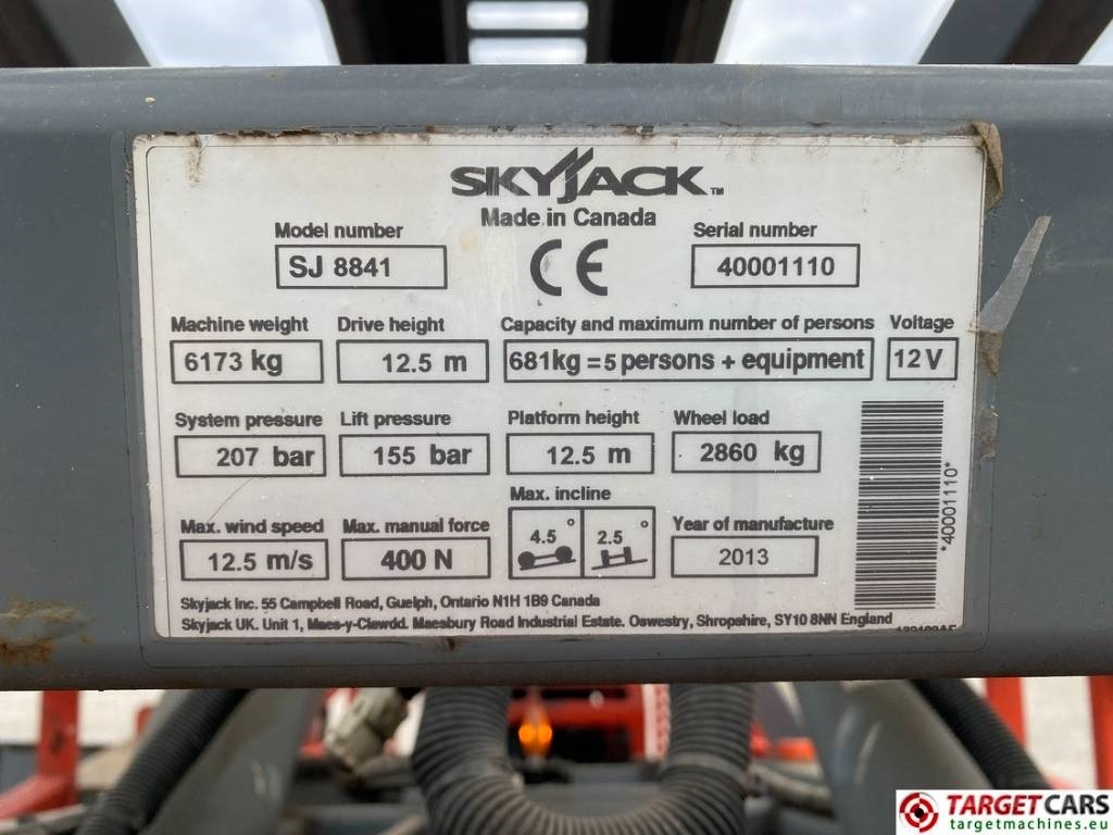 Scissor lift SkyJack SJ8841 RT Diesel 4x4 Scissor Work Lift 1430cm: picture 10