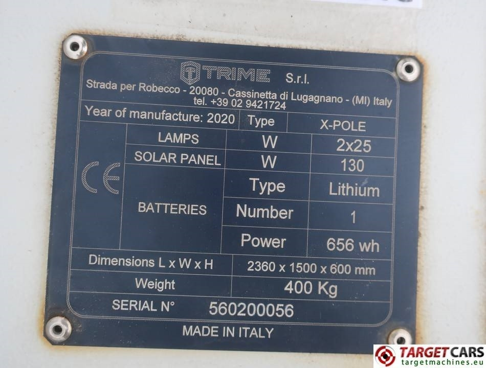 Lighting tower Trime X-Polar Solar Panel 50W Led Tower Light: picture 10