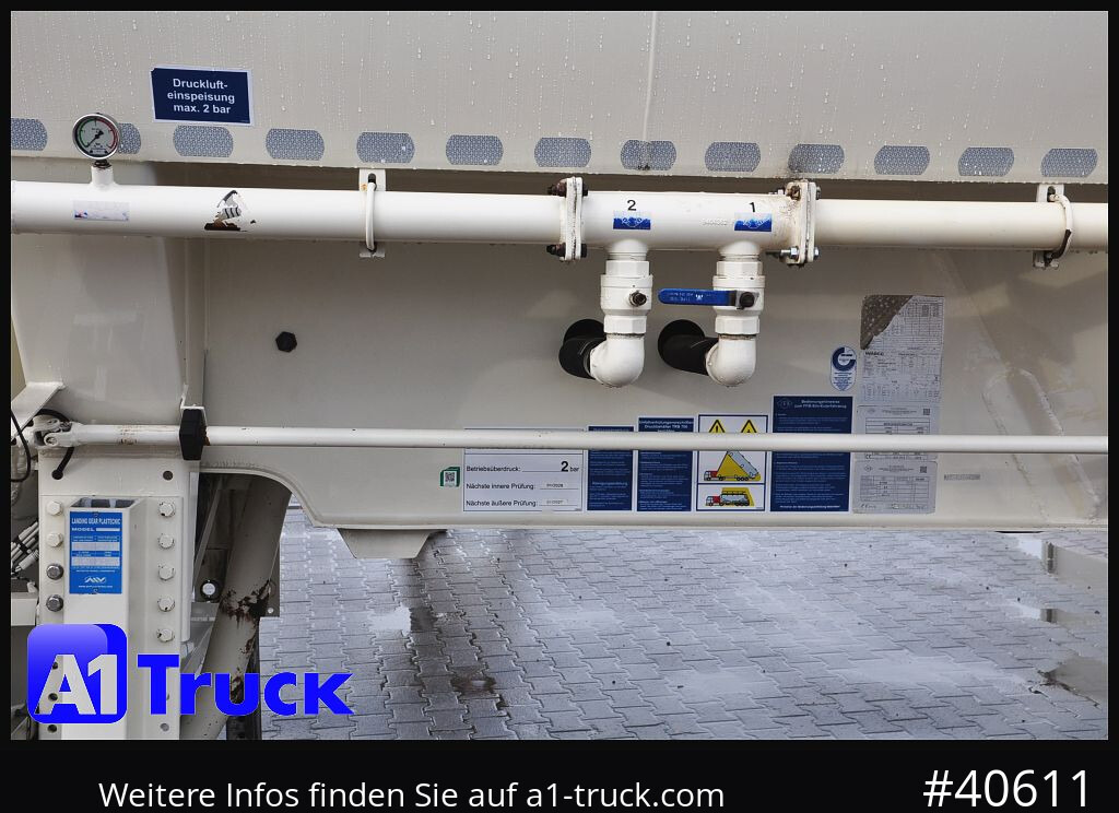 FELDBINDER EUT 55,3, 7 Kammern Futter Feed, Lenkachse, Alufelgen, - Silo semi-trailer: picture 2 FELDBINDER EUT 55,3, 7 Kammern Futter Feed, Lenkachse, Alufelgen, - Silo semi-trailer: picture 2