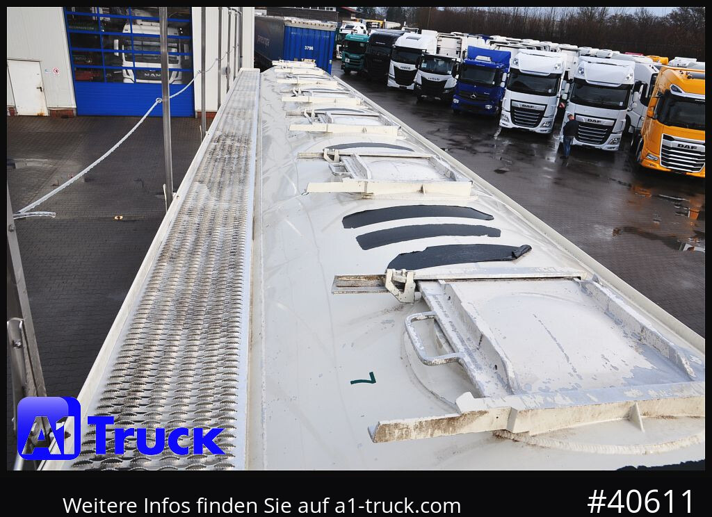 FELDBINDER EUT 55,3, 7 Kammern Futter Feed, Lenkachse, Alufelgen, - Silo semi-trailer: picture 5 FELDBINDER EUT 55,3, 7 Kammern Futter Feed, Lenkachse, Alufelgen, - Silo semi-trailer: picture 5