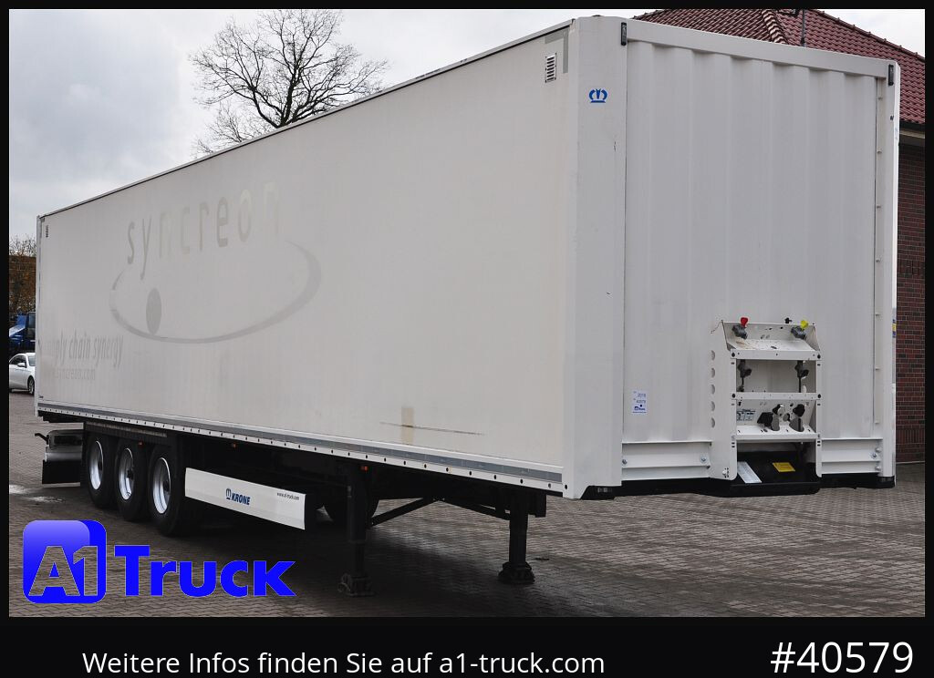 KRONE SDK 27, Koffer, 1 Vorbesitzer, Plywood, - Closed box semi-trailer: picture 1 KRONE SDK 27, Koffer, 1 Vorbesitzer, Plywood, - Closed box semi-trailer: picture 1