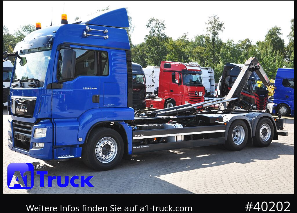 Hook lift truck MAN TGS 26.460 BL, Hiab Multilift, Lenkachse, 213.936km: picture 15