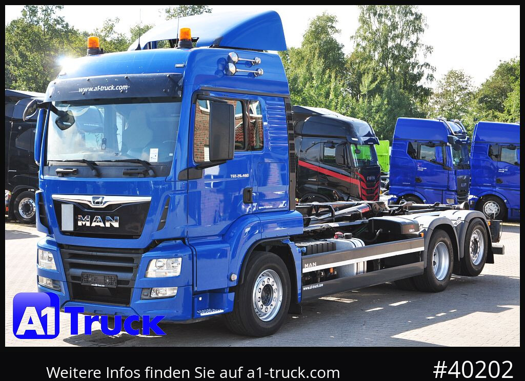 Hook lift truck MAN TGS 26.460 BL, Hiab Multilift, Lenkachse, 213.936km: picture 13