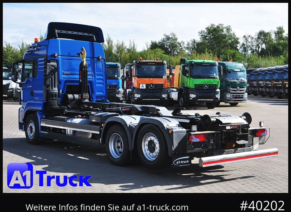 Hook lift truck MAN TGS 26.460 BL, Hiab Multilift, Lenkachse, 213.936km: picture 11