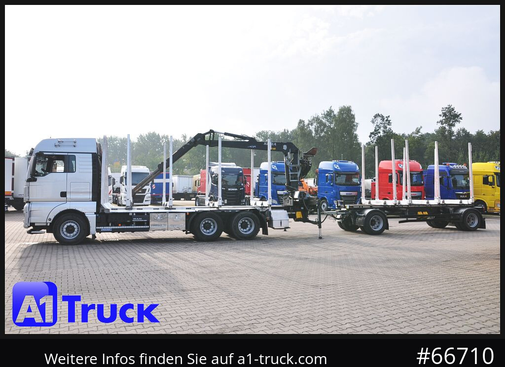 Timber truck, Crane truck MAN TGX 26.480, Holz Kesla 2109, 6x4,: picture 11