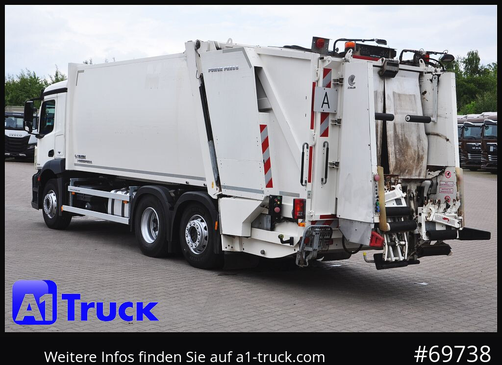 Garbage truck for transportation of garbage MERCEDES-BENZ Antos 2532 Faun Powerpress II Zöller Detla 2301,: picture 11 Garbage truck for transportation of garbage MERCEDES-BENZ Antos 2532 Faun Powerpress II Zöller Detla 2301,: picture 11