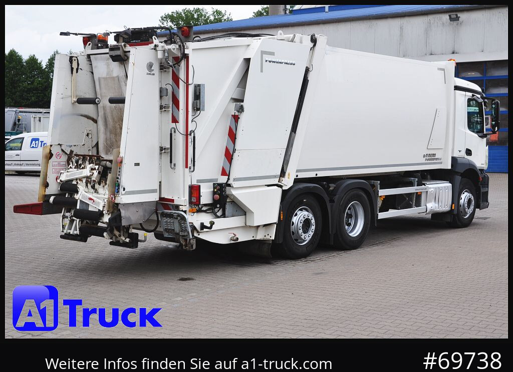 Garbage truck for transportation of garbage MERCEDES-BENZ Antos 2532 Faun Powerpress II Zöller Detla 2301,: picture 9 Garbage truck for transportation of garbage MERCEDES-BENZ Antos 2532 Faun Powerpress II Zöller Detla 2301,: picture 9