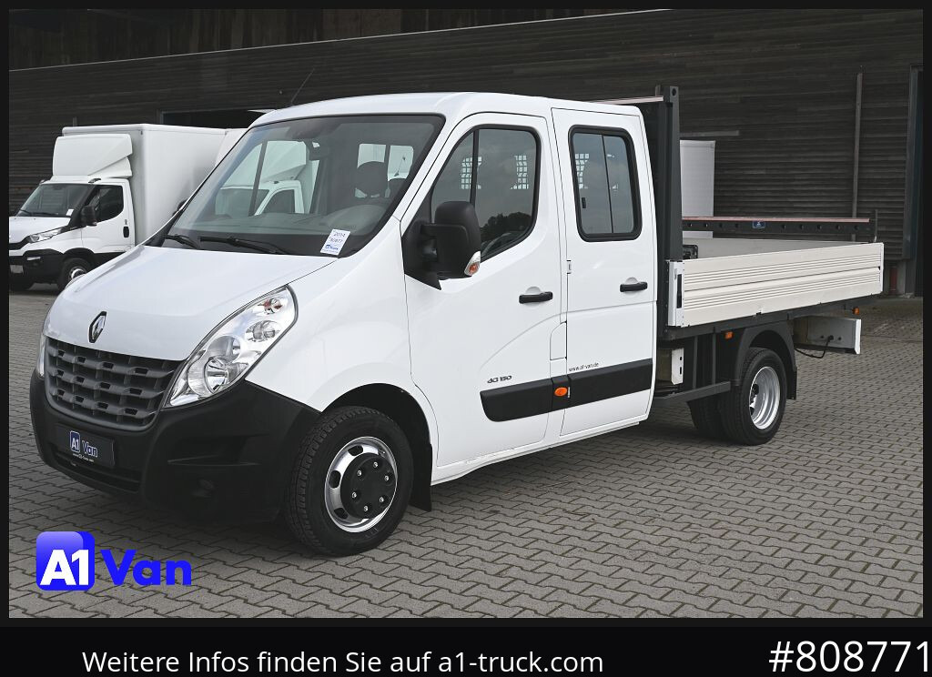 Flatbed van RENAULT Master Pritsche Doka, AHK 3,5Tonnen , Klima, Luftfederung: picture 13