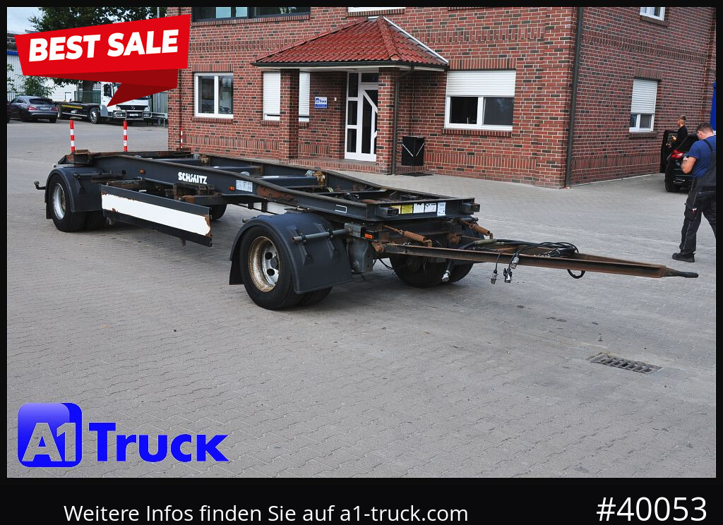 SCHMITZ ACF 20, Schlitten, zwillingsbereift, bis 7700mm Container - Roll-off/ Skip trailer: picture 1 SCHMITZ ACF 20, Schlitten, zwillingsbereift, bis 7700mm Container - Roll-off/ Skip trailer: picture 1