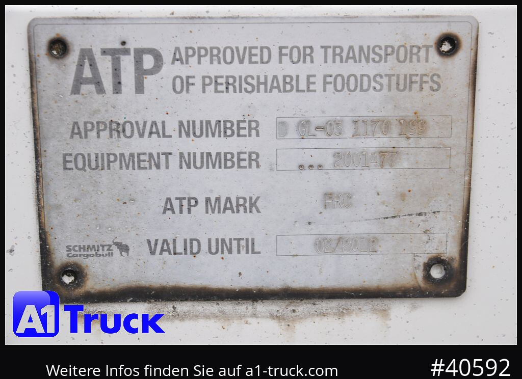 Refrigerator trailer SCHMITZ Achwege & Tönjes, Rohrbahn, Fleisch, Schmitz Aufbau: picture 8