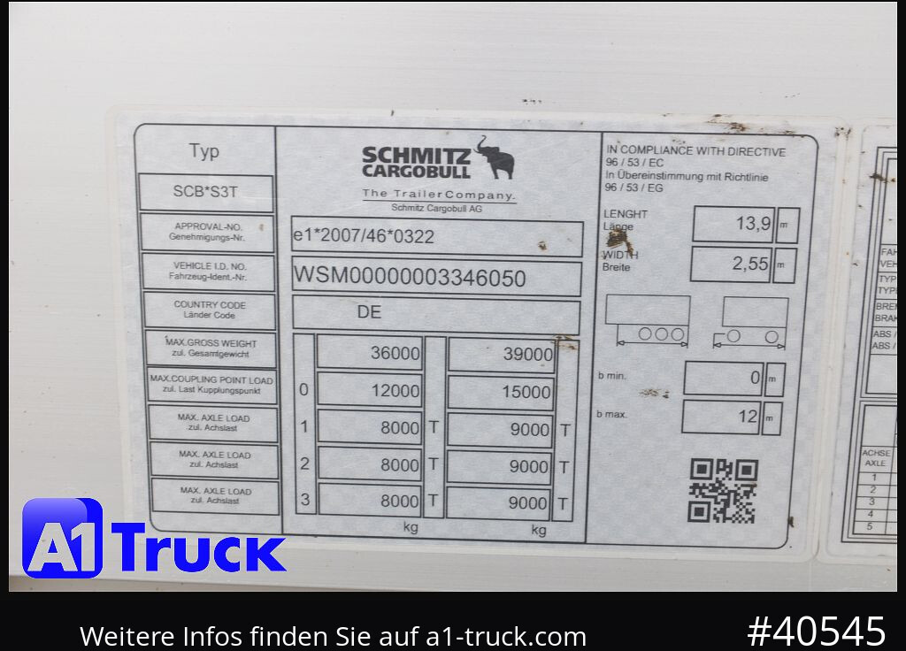 SCHMITZ S01, SPeed Curtain, Getränke VDI 2700, Ladebordwand - Curtainsider semi-trailer: picture 4 SCHMITZ S01, SPeed Curtain, Getränke VDI 2700, Ladebordwand - Curtainsider semi-trailer: picture 4