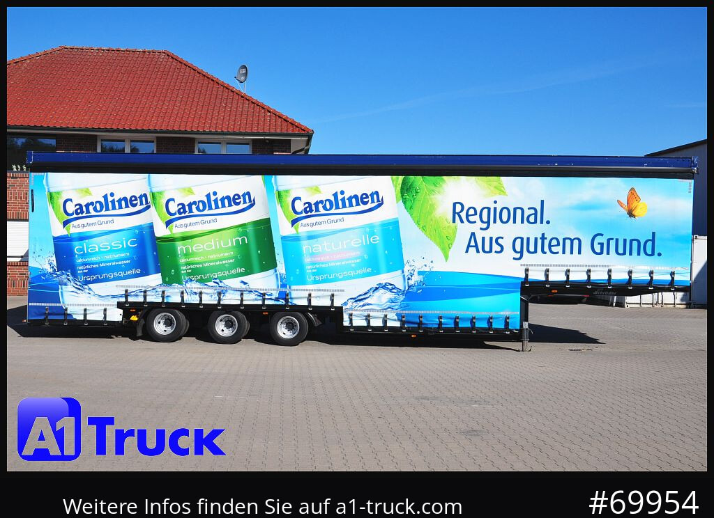 Curtainsider semi-trailer SCHROEDER,WIESMOOR Schröder Jumbo Hubdach, Getränkeauflieger: picture 8
