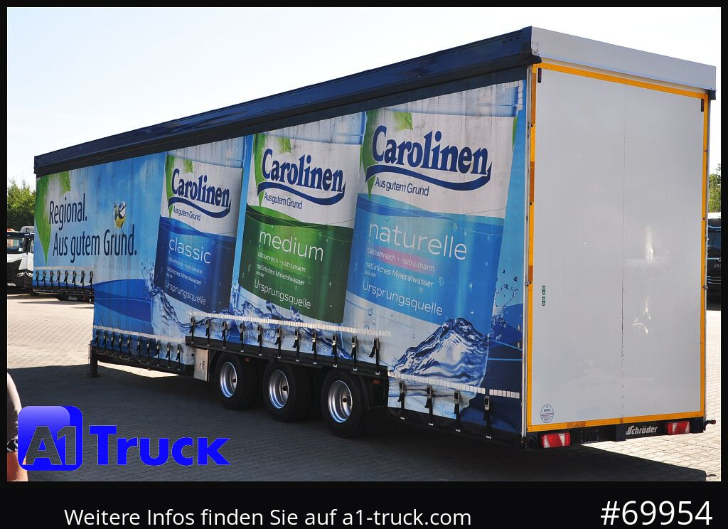 Curtainsider semi-trailer SCHROEDER,WIESMOOR Schröder Jumbo Hubdach, Getränkeauflieger: picture 11