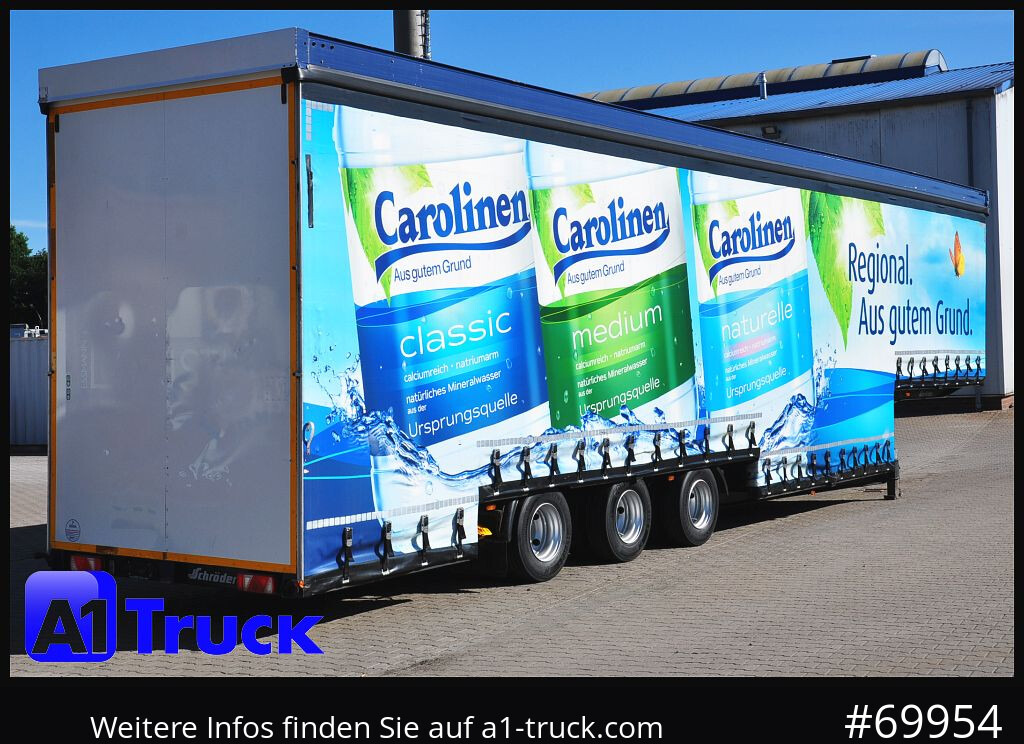 Curtainsider semi-trailer SCHROEDER,WIESMOOR Schröder Jumbo Hubdach, Getränkeauflieger: picture 9