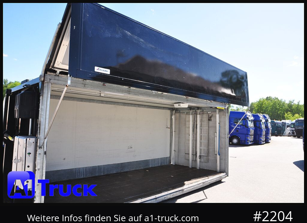 SCHROEDER,WIESMOOR Abrollcontainer, Getränkeaufbau Wingliner, mehrmals vorhanden - Truck: picture 1 SCHROEDER,WIESMOOR Abrollcontainer, Getränkeaufbau Wingliner, mehrmals vorhanden - Truck: picture 1