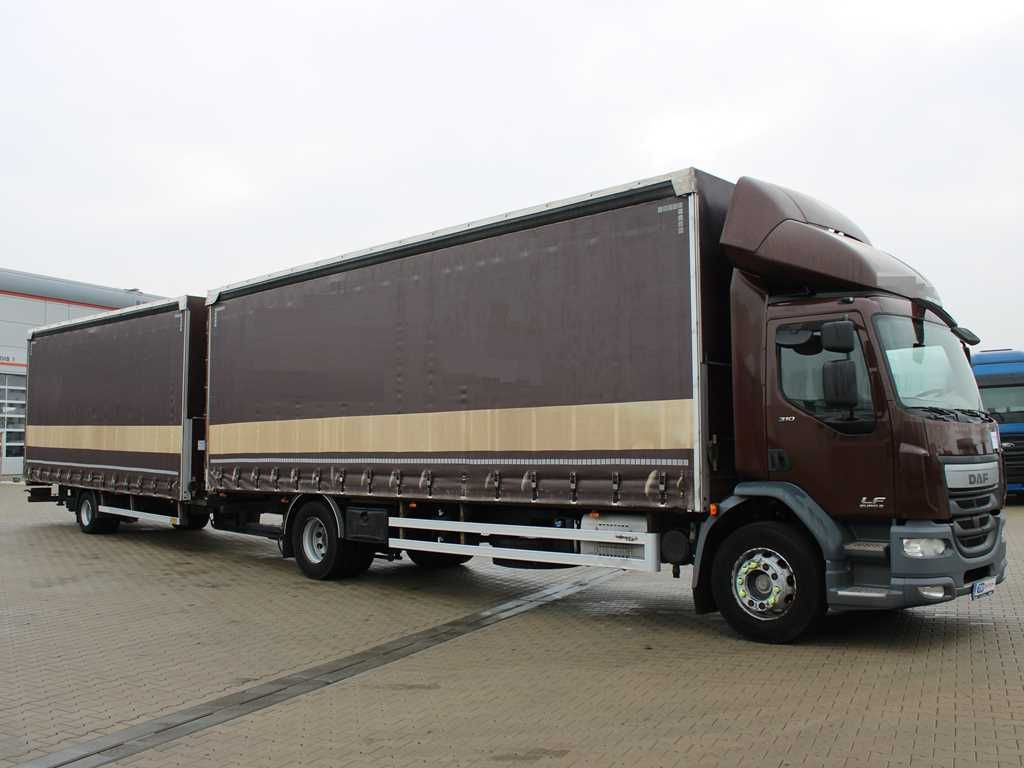 DAF LF 310 FA, EURO 6 + SVAN CHT101 - Curtainsider truck: picture 2 DAF LF 310 FA, EURO 6 + SVAN CHT101 - Curtainsider truck: picture 2