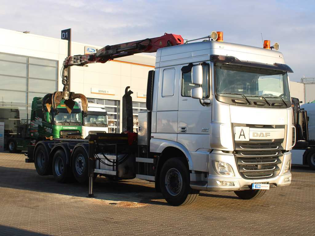 DAF XF 460, EURO 6, 8X2, 2X LIFT AXLE, PALFINGER S260Z96 - Hook lift truck, Crane truck: picture 3 DAF XF 460, EURO 6, 8X2, 2X LIFT AXLE, PALFINGER S260Z96 - Hook lift truck, Crane truck: picture 3