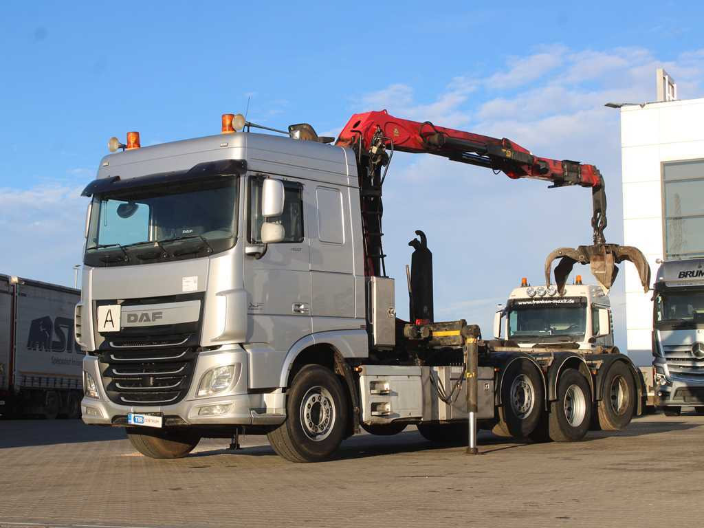 DAF XF 460, EURO 6, 8X2, 2X LIFT AXLE, PALFINGER S260Z96 - Hook lift truck, Crane truck: picture 1 DAF XF 460, EURO 6, 8X2, 2X LIFT AXLE, PALFINGER S260Z96 - Hook lift truck, Crane truck: picture 1