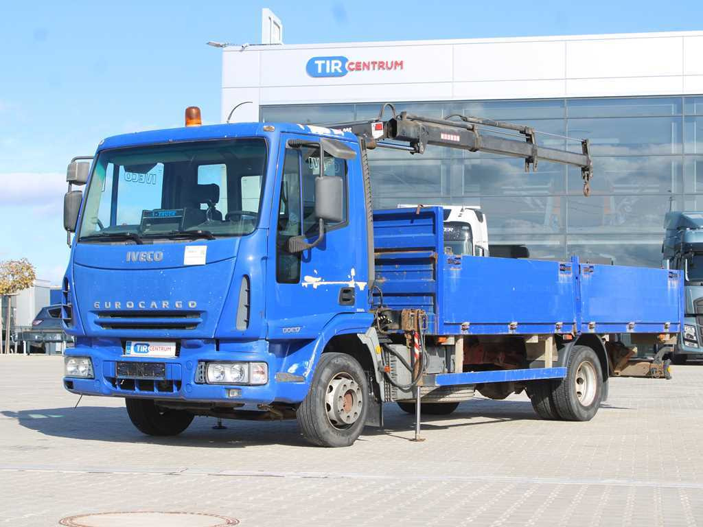 Iveco EUROCARGO 100E17, EURO 3, HYDRAULIC ARM HIAB 035-2 - Dropside/ Flatbed truck, Crane truck: picture 1 Iveco EUROCARGO 100E17, EURO 3, HYDRAULIC ARM HIAB 035-2 - Dropside/ Flatbed truck, Crane truck: picture 1