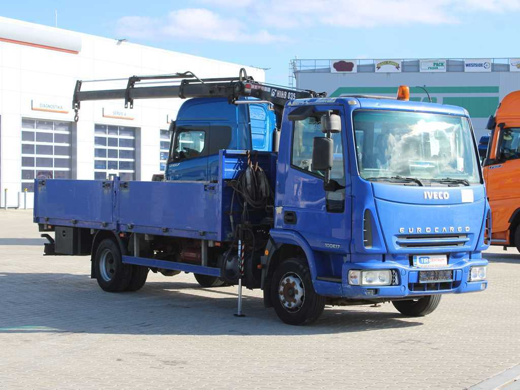 Iveco EUROCARGO 100E17, EURO 3, HYDRAULIC ARM HIAB 035-2 - Dropside/ Flatbed truck, Crane truck: picture 3 Iveco EUROCARGO 100E17, EURO 3, HYDRAULIC ARM HIAB 035-2 - Dropside/ Flatbed truck, Crane truck: picture 3