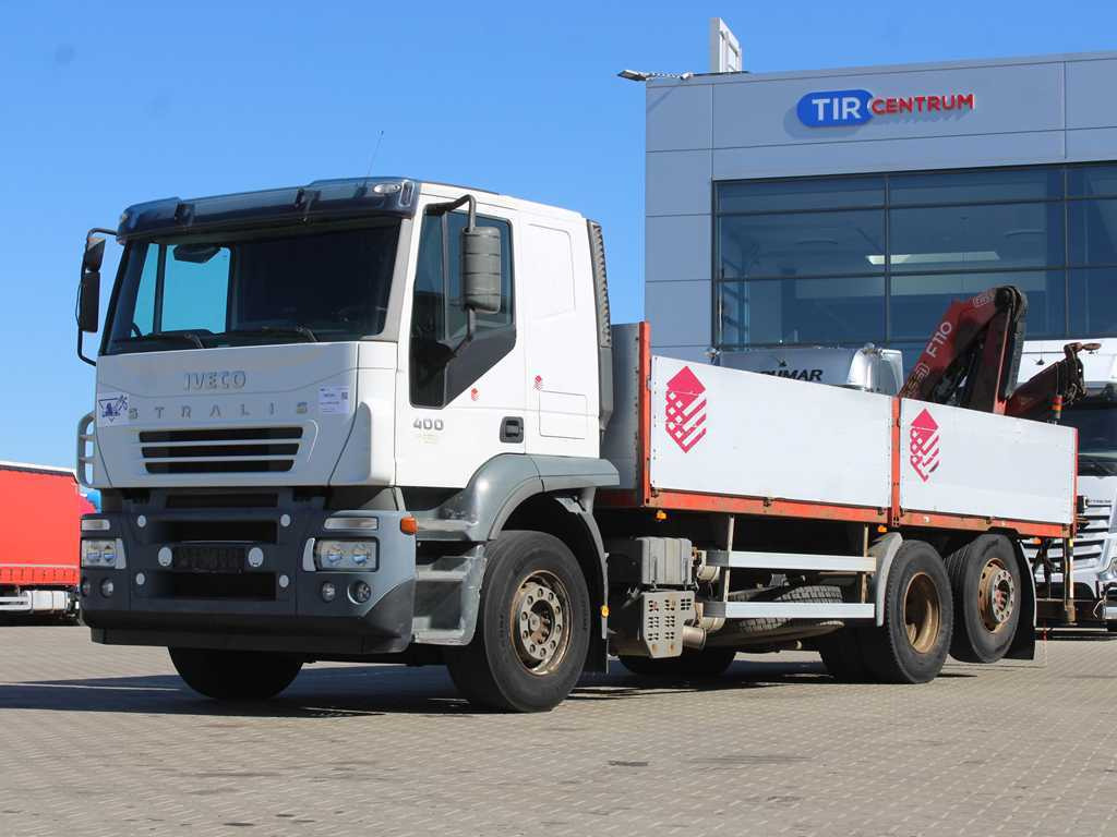 Iveco STRALIS 400, 6X2, EURO 3, HYDRAULIC ARM FASSI F110 - Dropside/ Flatbed truck, Crane truck: picture 1 Iveco STRALIS 400, 6X2, EURO 3, HYDRAULIC ARM FASSI F110 - Dropside/ Flatbed truck, Crane truck: picture 1