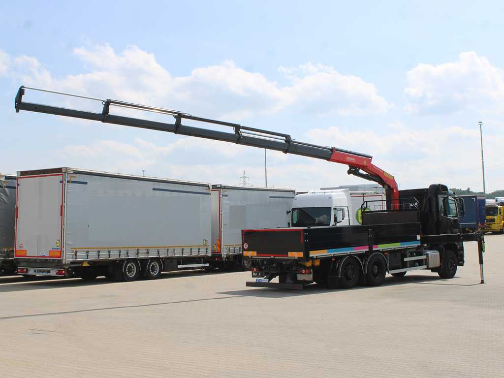 Mercedes-Benz Arocs 2542, 6X2, EURO 6, SIDE PANEL, NAVIGATION, CAMERA, PALFINGER PK 24.001 SLD5 - Dropside/ Flatbed truck, Crane truck: picture 4 Mercedes-Benz Arocs 2542, 6X2, EURO 6, SIDE PANEL, NAVIGATION, CAMERA, PALFINGER PK 24.001 SLD5 - Dropside/ Flatbed truck, Crane truck: picture 4