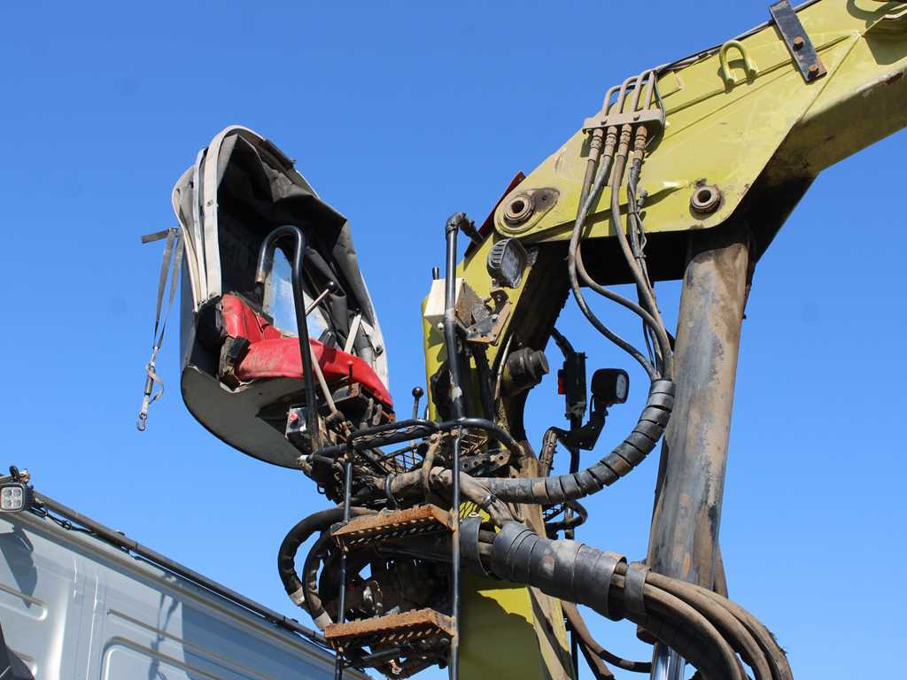 Timber truck, Crane truck Volvo FMX 500, 6X6, LOGLIFT F265Z95 + DOLL trailer (2007): picture 10