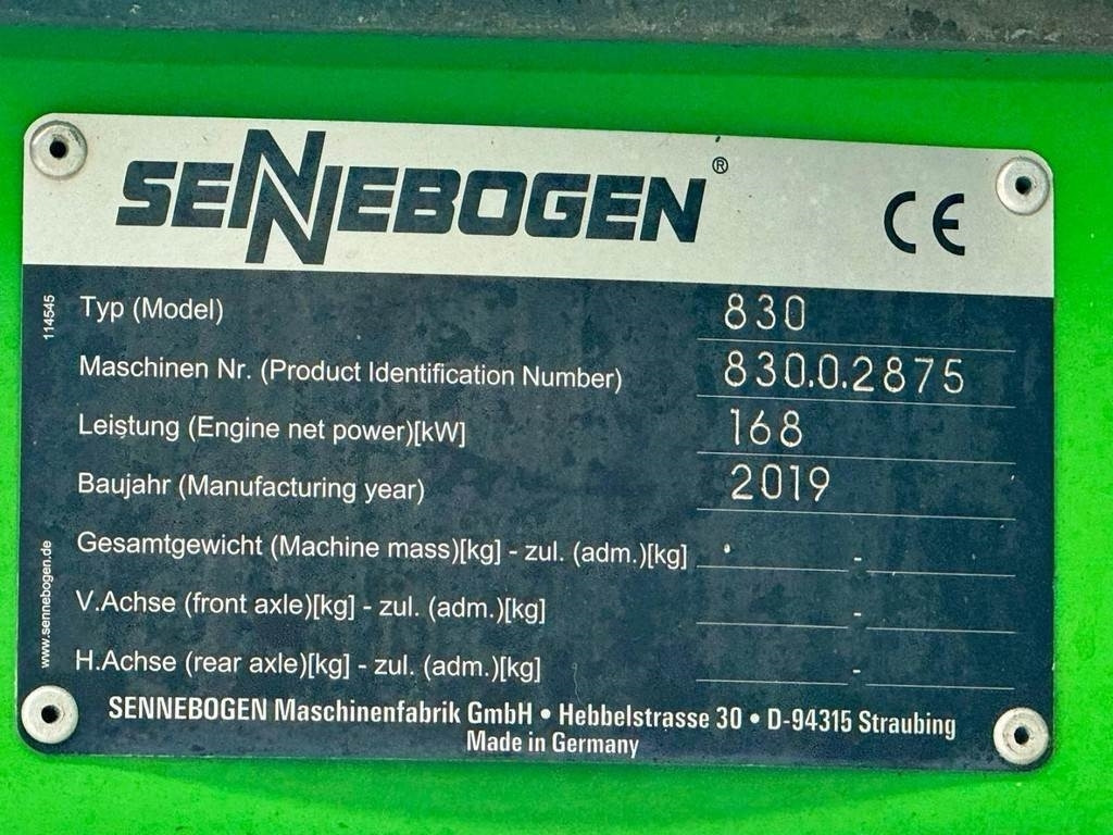 Waste/ Industry handler Sennebogen 830M E HD: picture 9 Waste/ Industry handler Sennebogen 830M E HD: picture 9