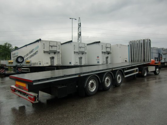 Gsodam 3-Achs Plateau, Liftachse, Rungenstöcke - Dropside/ Flatbed semi-trailer: picture 4 Gsodam 3-Achs Plateau, Liftachse, Rungenstöcke - Dropside/ Flatbed semi-trailer: picture 4