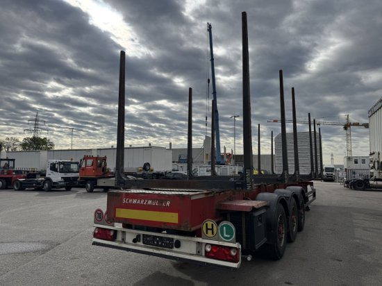 Schwarzmüller Holzauflieger 6 Rungenpaare, BPW-Achsen - Timber semi-trailer: picture 3 Schwarzmüller Holzauflieger 6 Rungenpaare, BPW-Achsen - Timber semi-trailer: picture 3