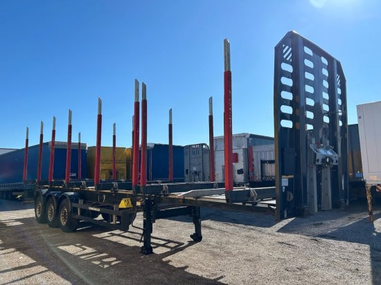 Schwarzmüller Holzauflieger, 8 Rungenpaare, SAF-Achsen, Liftachse - Timber semi-trailer: picture 3 Schwarzmüller Holzauflieger, 8 Rungenpaare, SAF-Achsen, Liftachse - Timber semi-trailer: picture 3