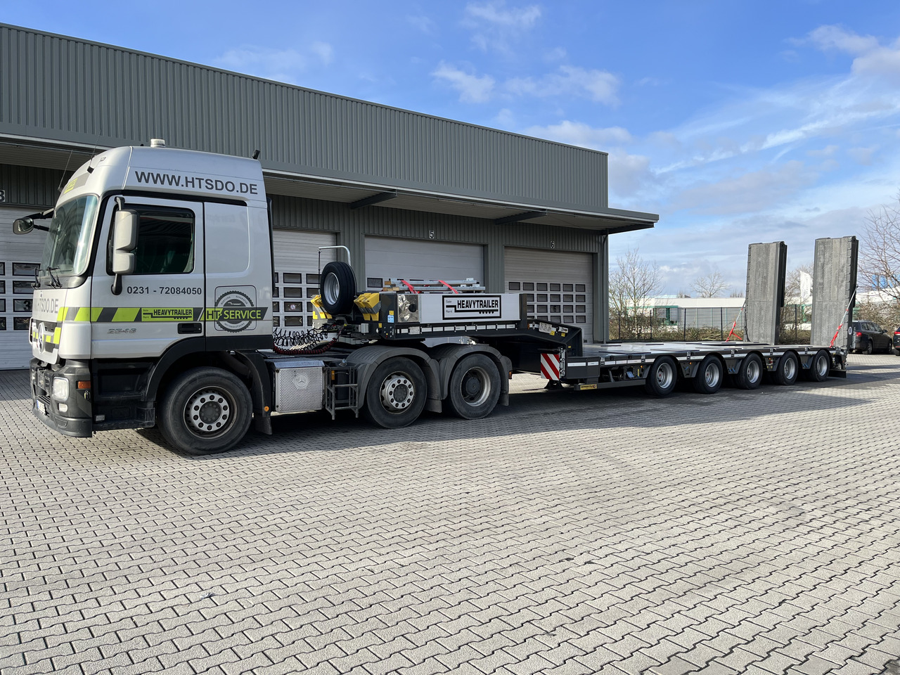 New Low loader semi-trailer FAYMONVILLE 5-Achs-Tele-Semi mit Halbachsen "Twinaxle" und hydr. Rampen Auflieger: picture 11