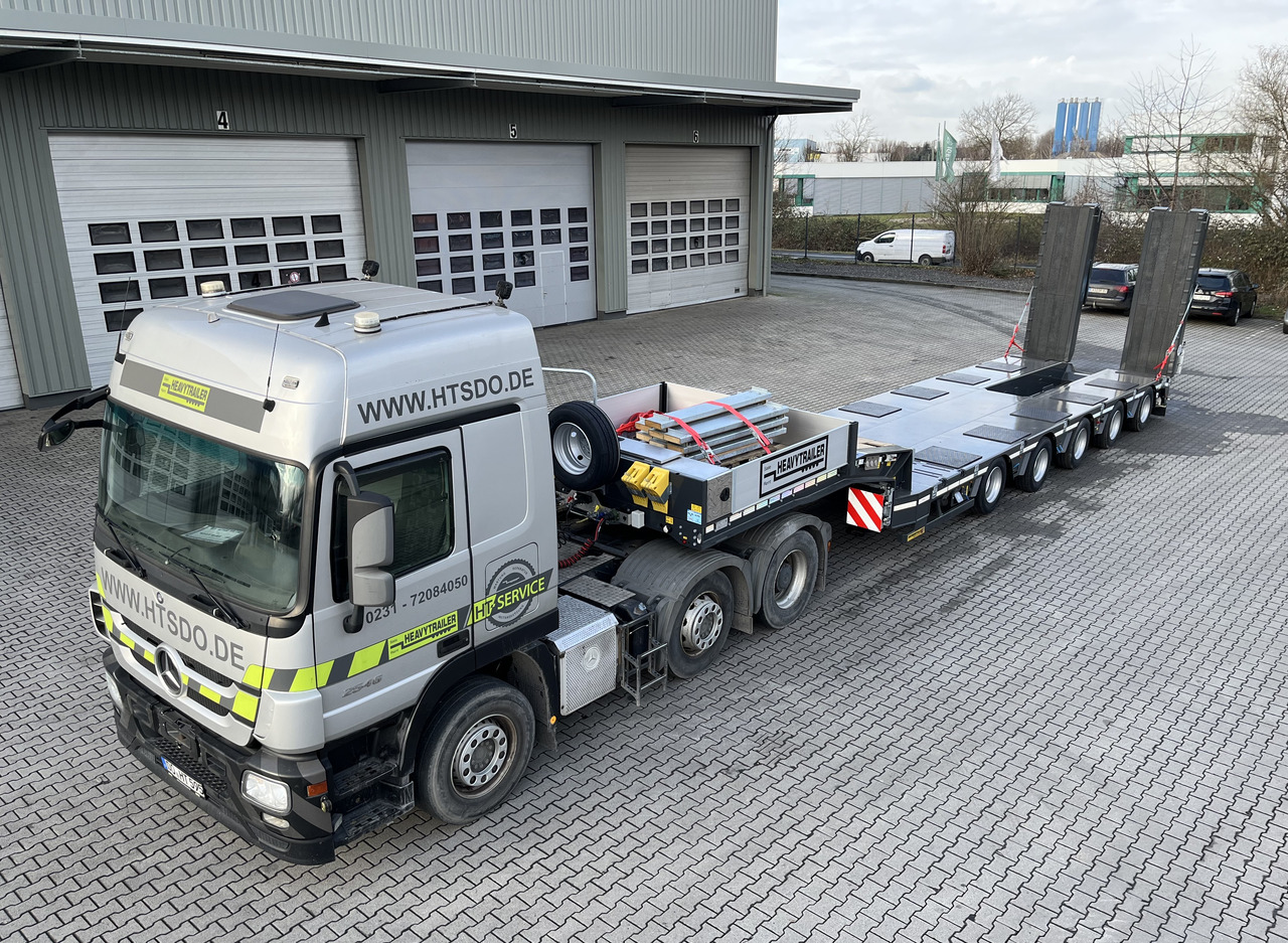 New Low loader semi-trailer FAYMONVILLE 5-Achs-Tele-Semi mit Halbachsen "Twinaxle" und hydr. Rampen Auflieger: picture 12