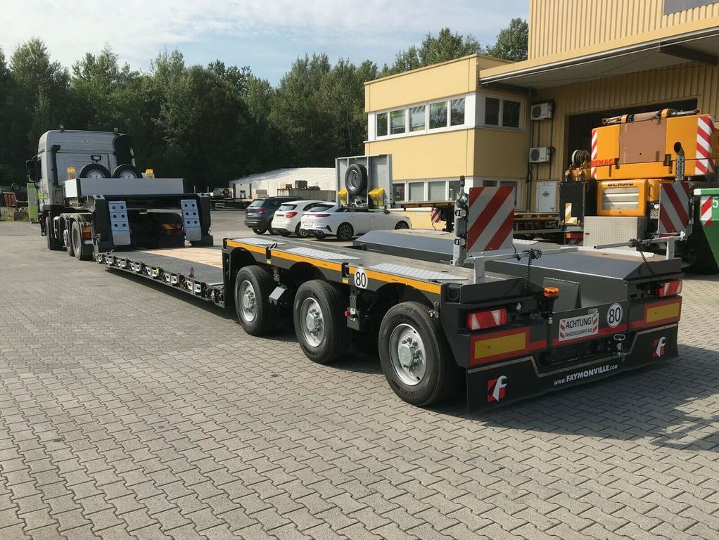 Faymonville 3-Achs-Tiefbett mit Pendelachsen - Low loader semi-trailer: picture 1 Faymonville 3-Achs-Tiefbett mit Pendelachsen - Low loader semi-trailer: picture 1
