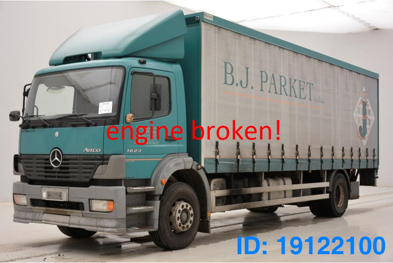 Mercedes-Benz Atego 1823 - damaged engine - Curtainsider truck: picture 1 Mercedes-Benz Atego 1823 - damaged engine - Curtainsider truck: picture 1