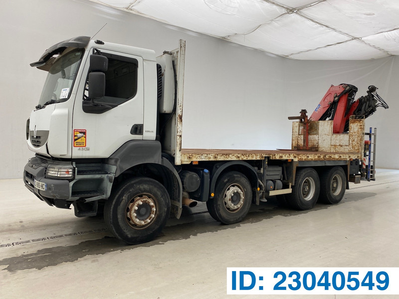 Renault Kerax 430 DXi - 8x4 - Dropside/ Flatbed truck, Crane truck: picture 1 Renault Kerax 430 DXi - 8x4 - Dropside/ Flatbed truck, Crane truck: picture 1