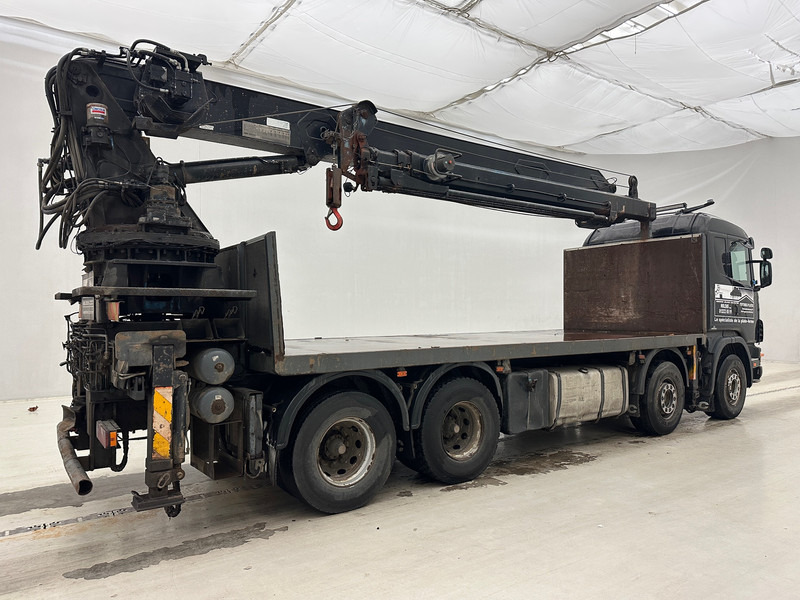 Scania 144.460 - 8x4 - Dropside/ Flatbed truck, Crane truck: picture 5 Scania 144.460 - 8x4 - Dropside/ Flatbed truck, Crane truck: picture 5