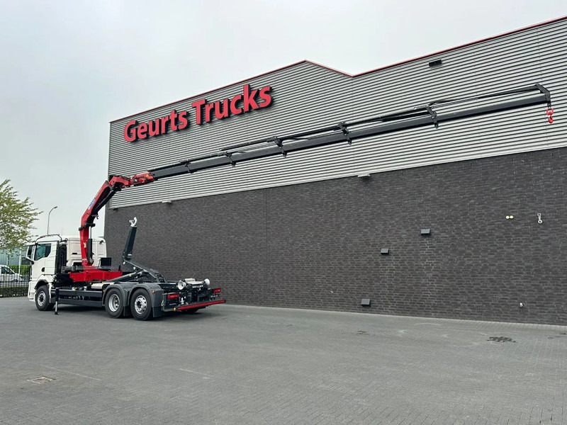 Hook lift truck, Crane truck MAN TGS 26.520 6X4H-4 BL NEW MODEL + MEILLER HAAKARMSYSTEEM + HMF 2320 K6-RCS KRAAN/KRAN/CRANE/GRUA: picture 7